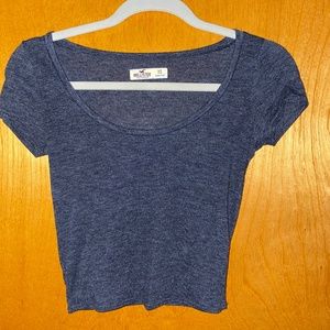 Dark Grey Hollister Crop Top